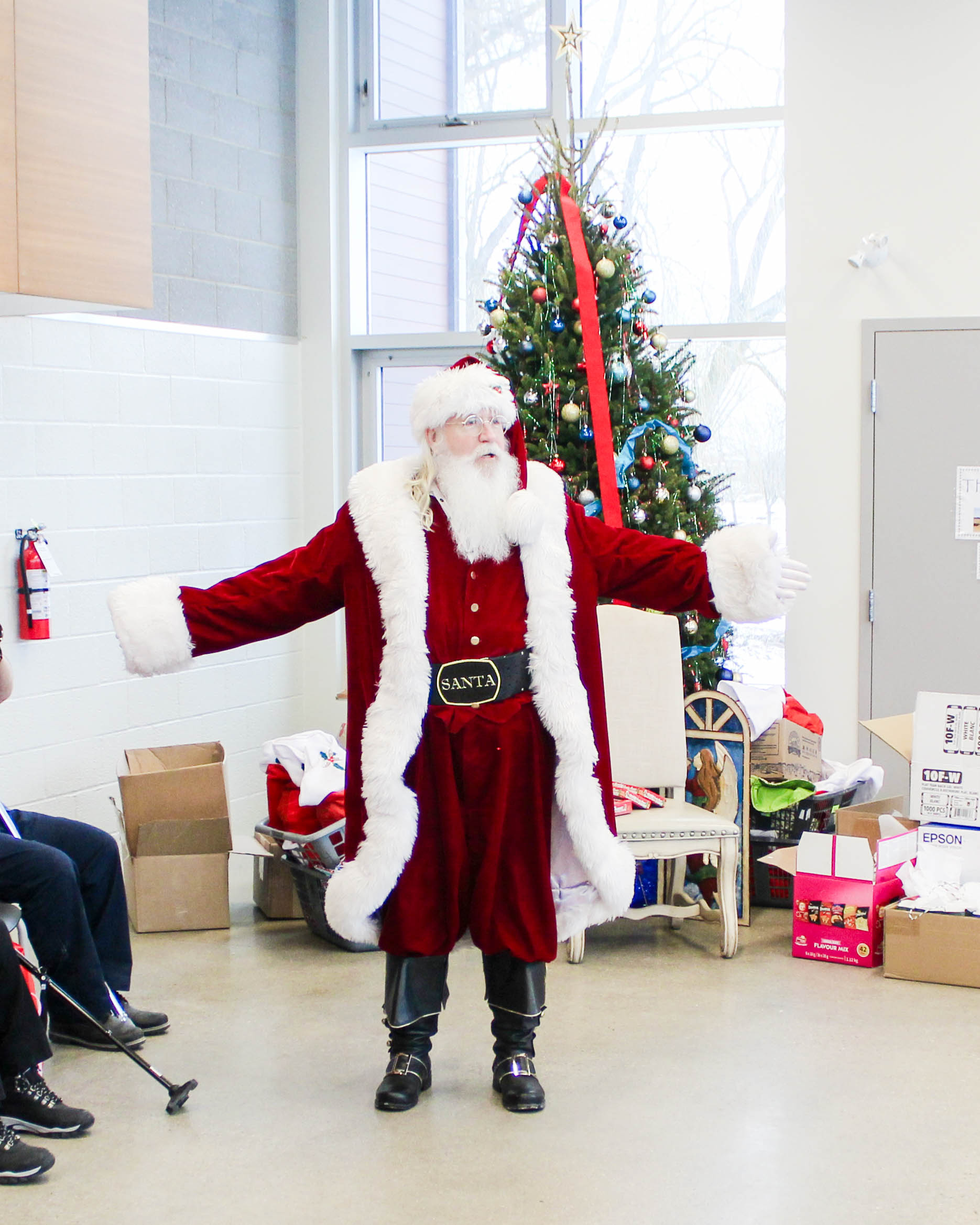 Santa visiting the centre