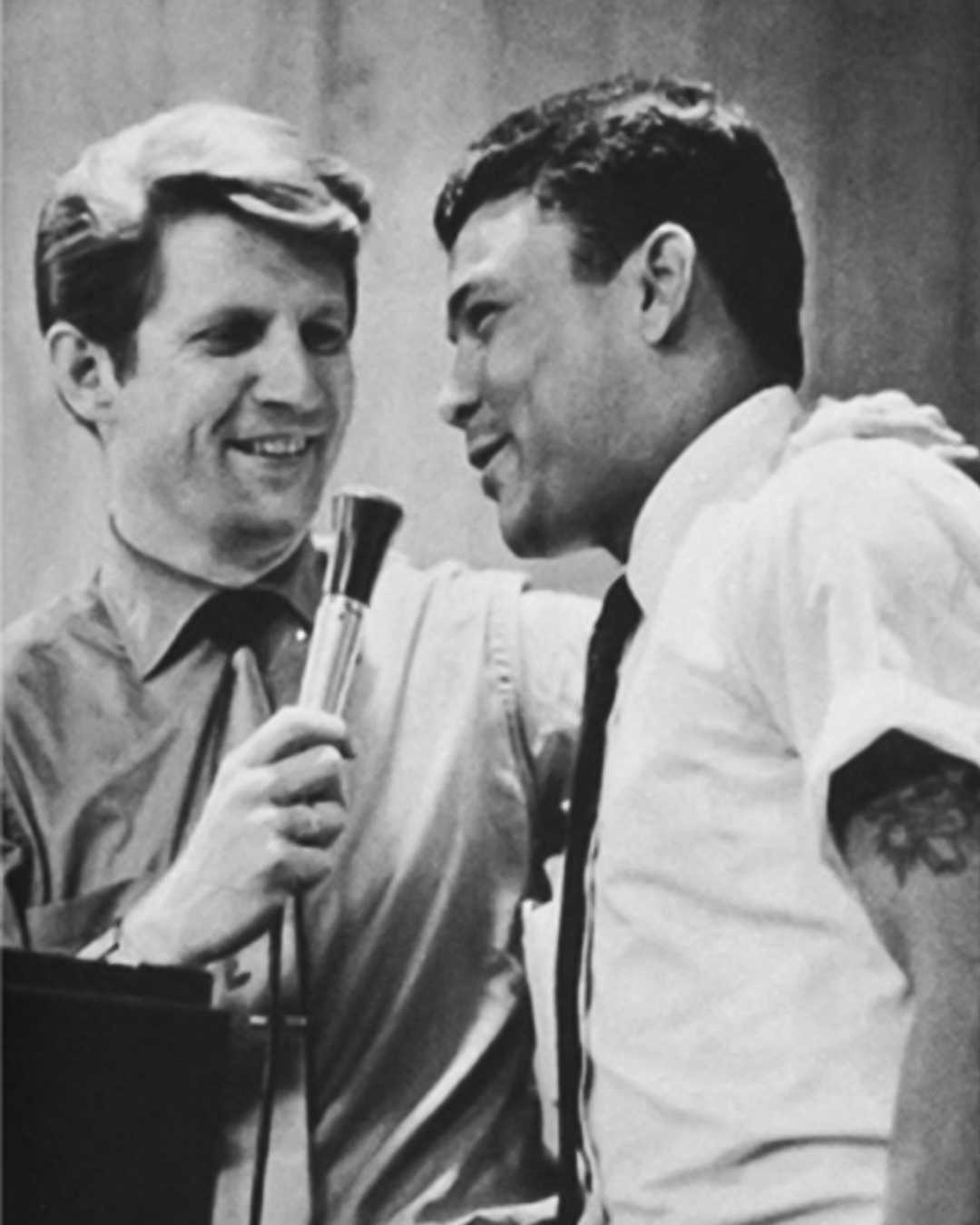 David speaking with teen